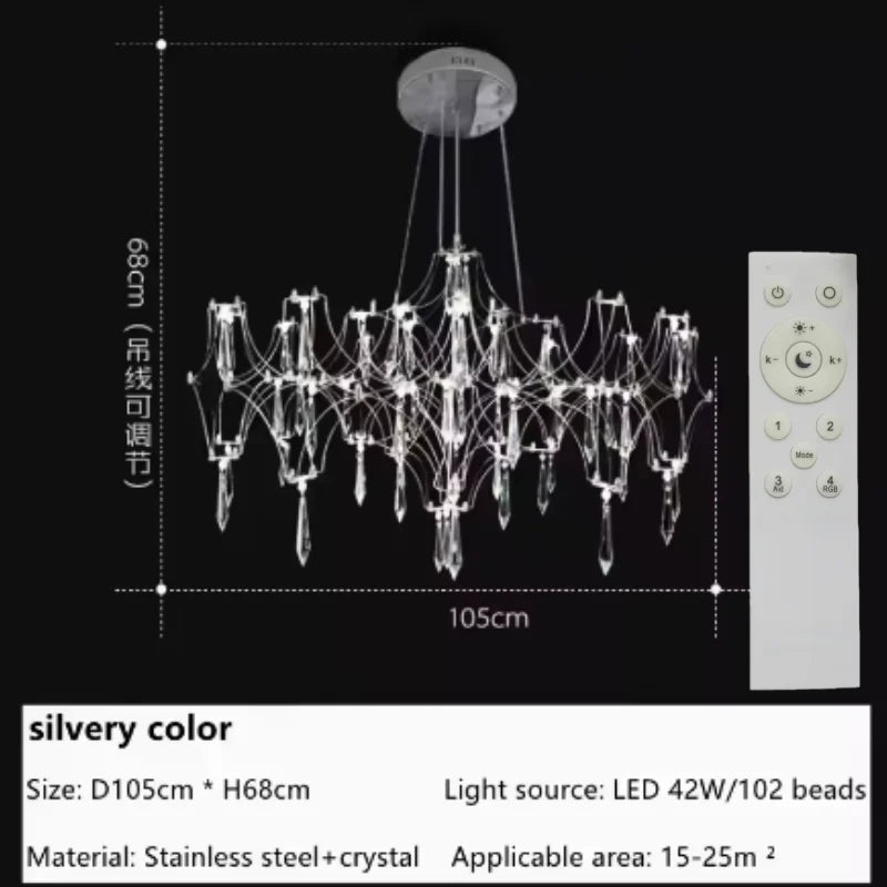 Crystal Chandelier LED Modern Lighting