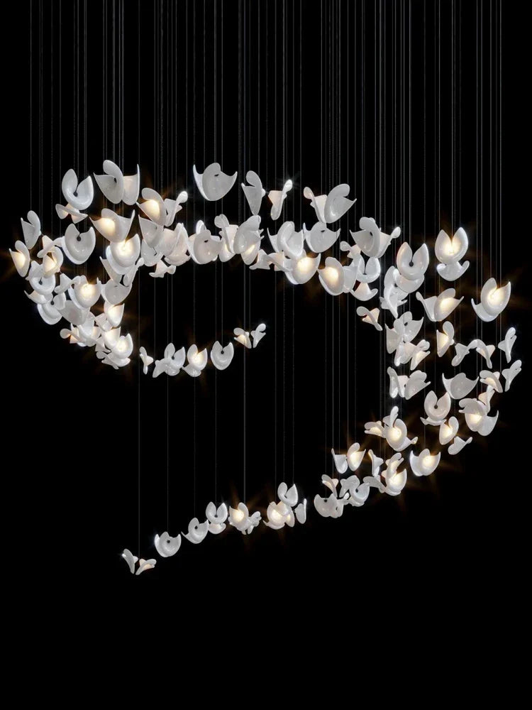 DecorBites™ Crystal Chandelier Dimmable Glass Pendant Light