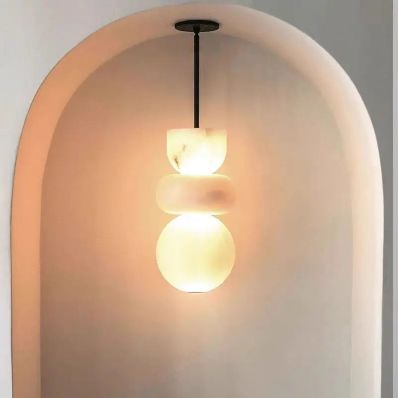 DecorBites™ Pendant Light Alabaster Ceiling Chandelier