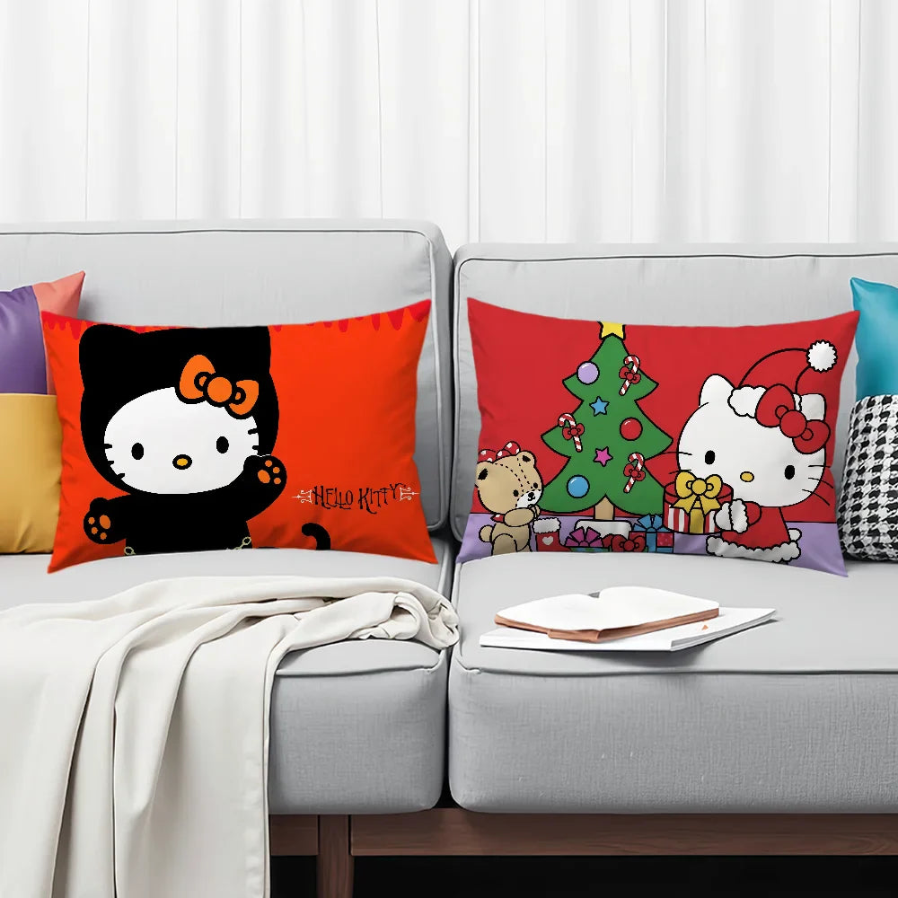 Christmas Kawaii Pillow Cover Rectangle