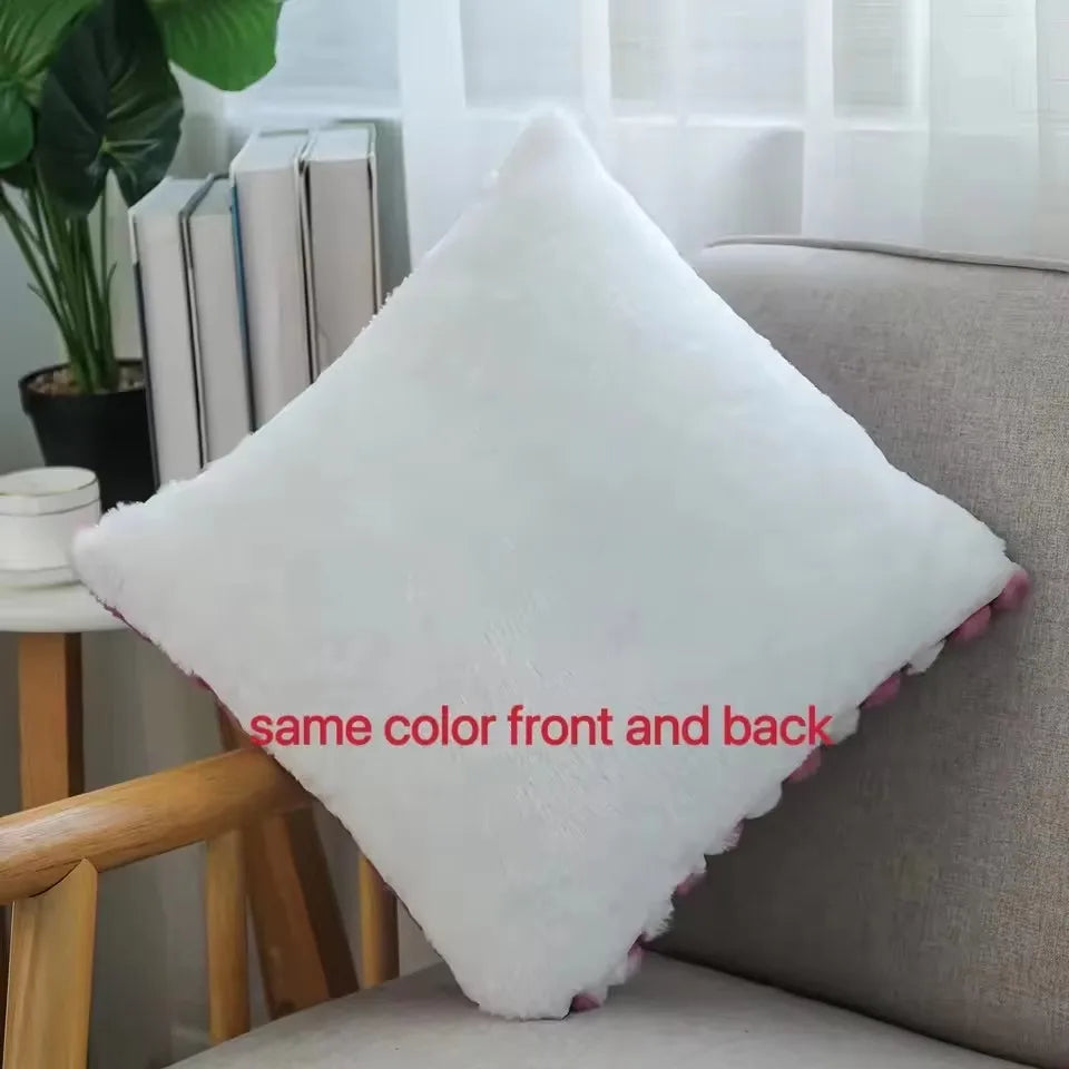Artificial Plush Pillow Covers Set