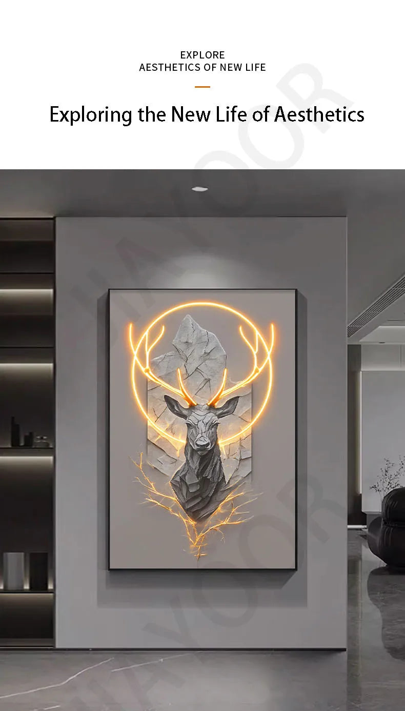 Dlight Decor Reindeer Wall Glow for Luxe Entry Spaces