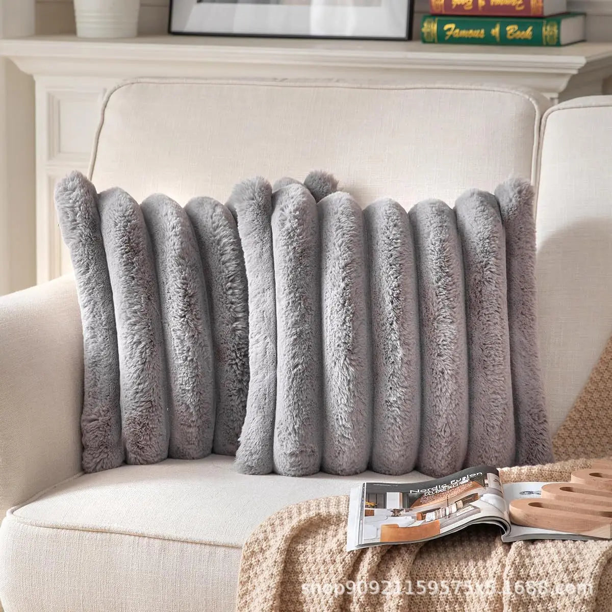 Velvet Pillowcase Single Sided Decorative