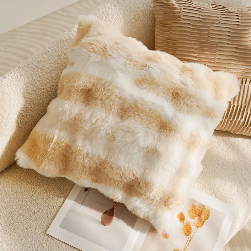 Brown Luxury Throw Pillow Cover