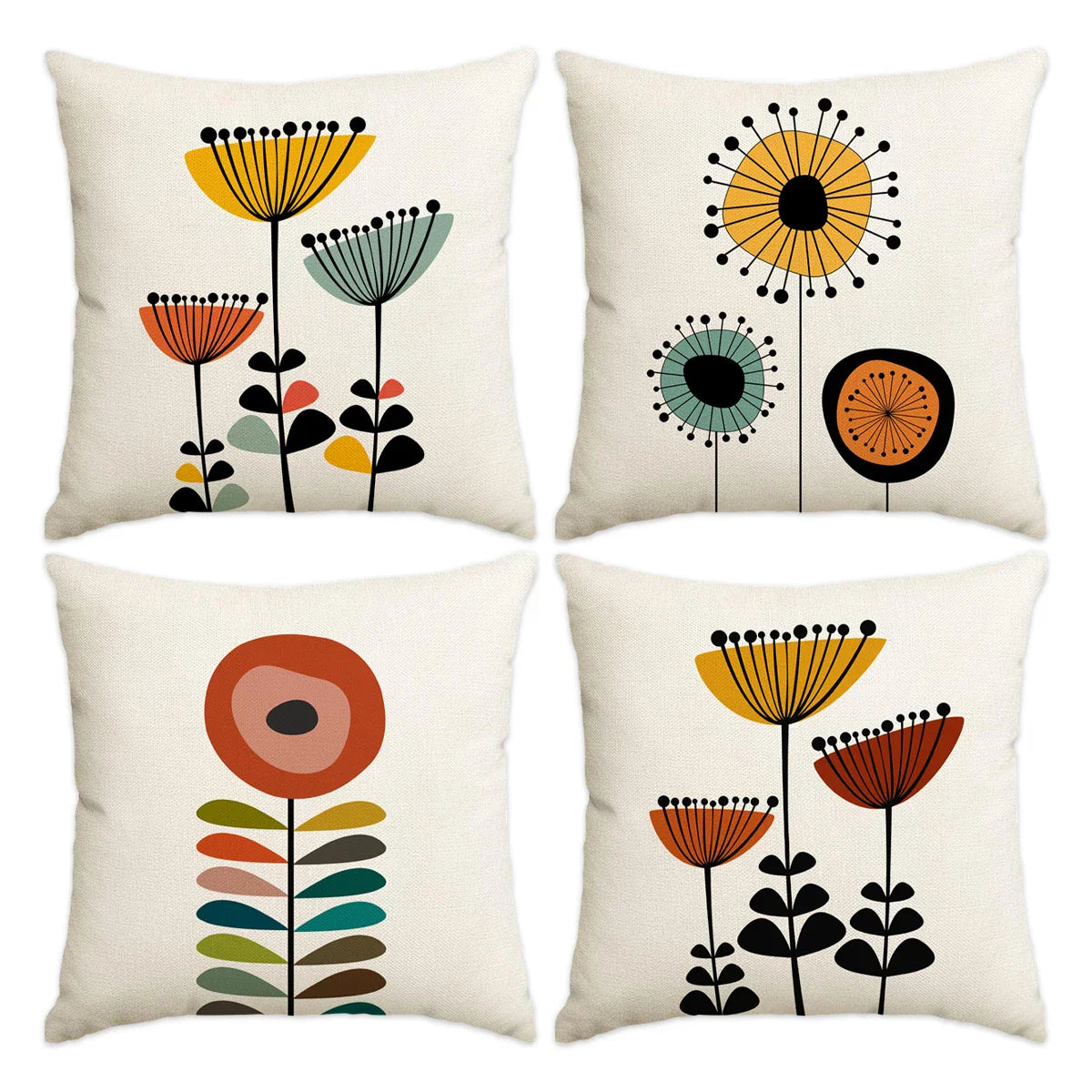 Floral Cushion Covers Bohemian Decor