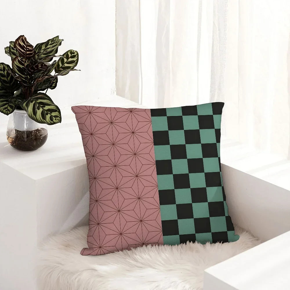 Demon Slayer Pillow Case Plush Fabric