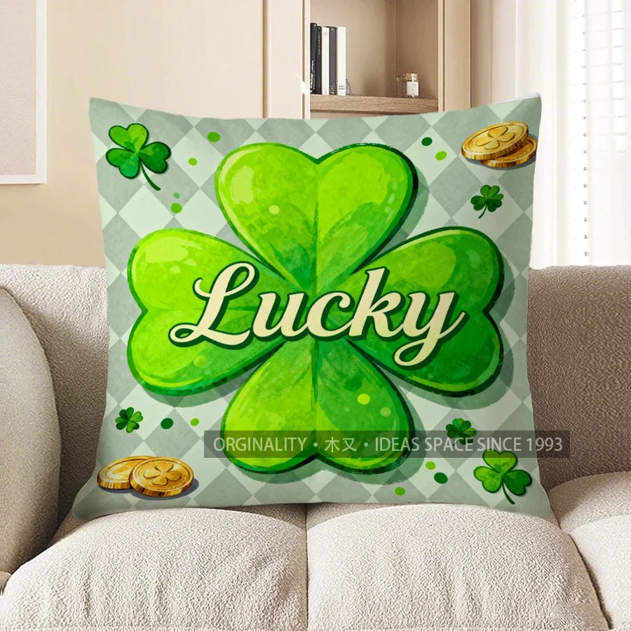 Four-Leaf Clover Cushion Cover Sofa