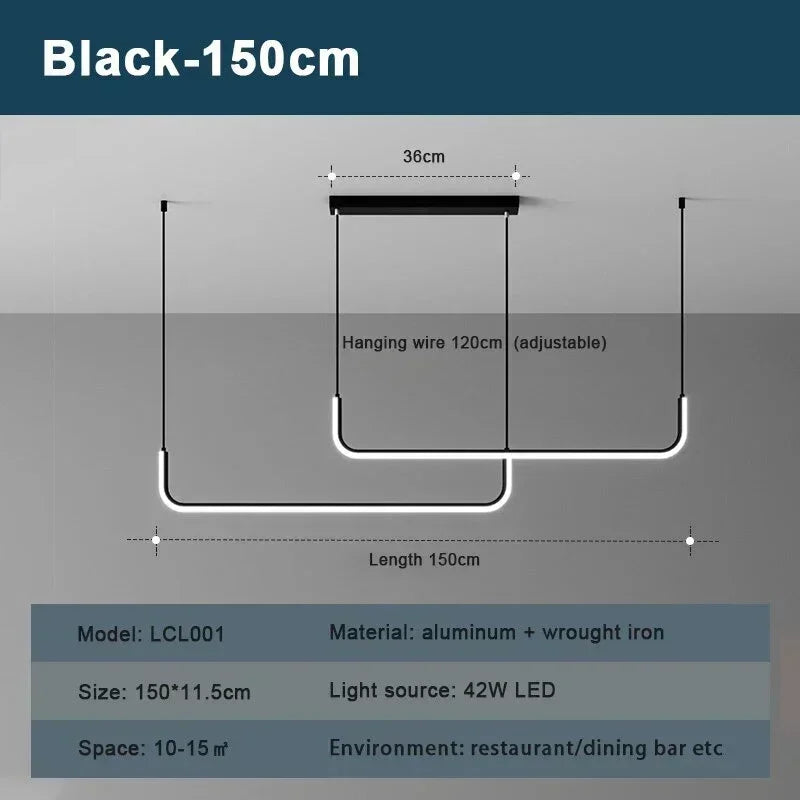 DecorBites™ LED Chandelier Gold Ceiling Light