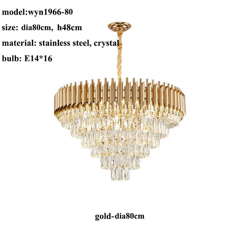 Crystal Chandelier Pendant Light Loft