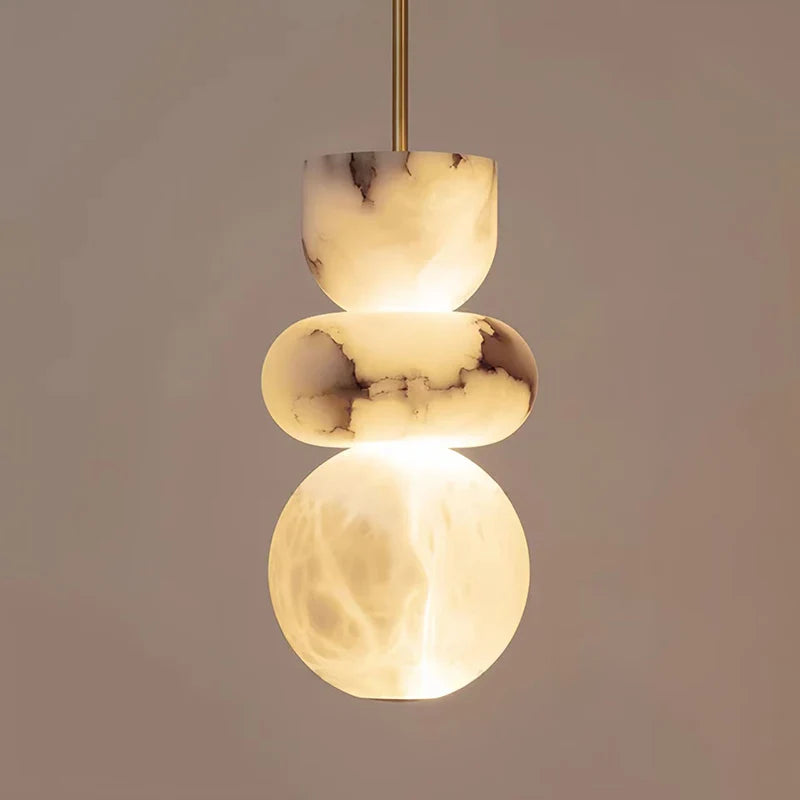 DecorBites™ Pendant Light Alabaster Ceiling Chandelier