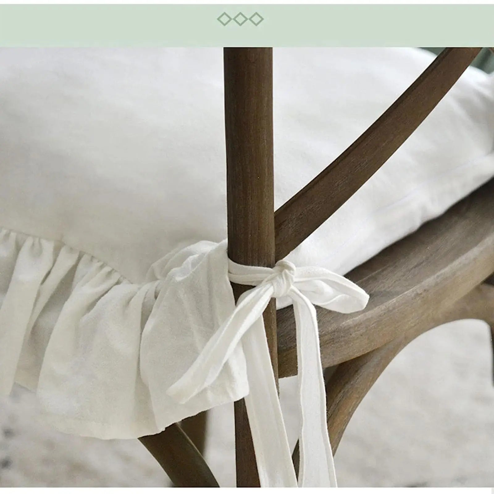 Ruffled Chair Pads Seat Cushion Covers