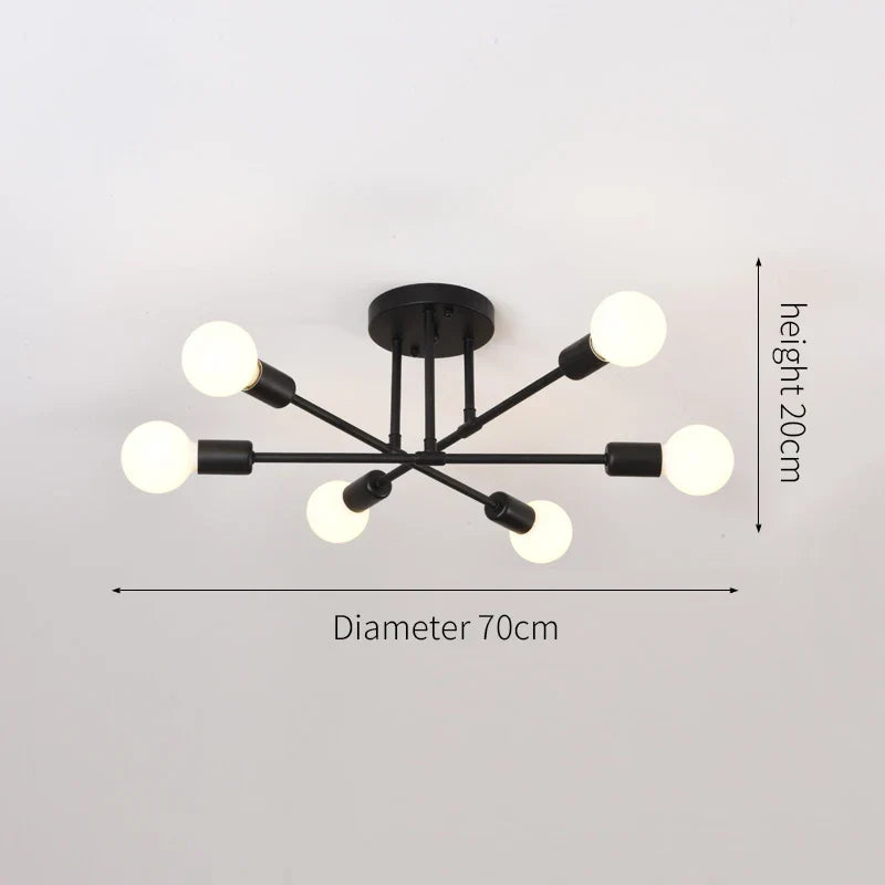 DecorBites™ LED Ceiling Lamp Modern 6-Head