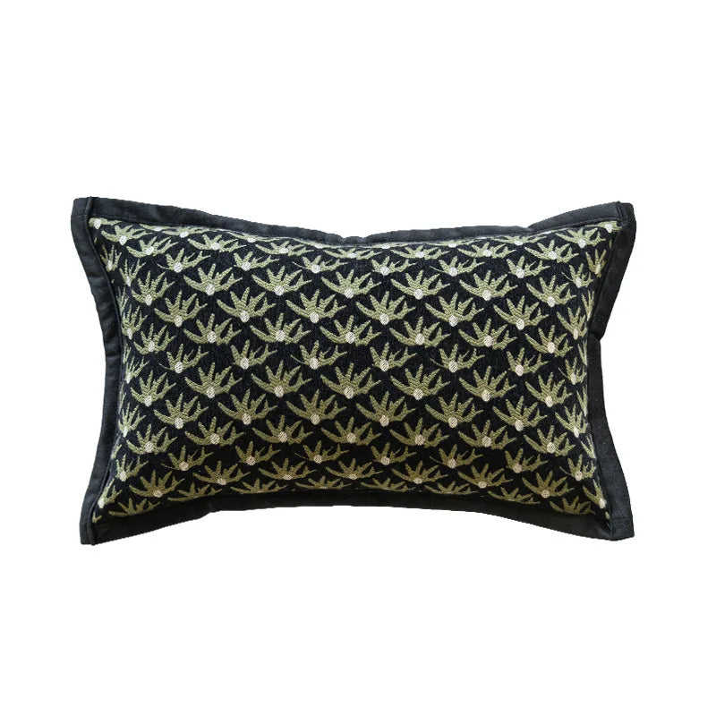 Green Textured Cushion Cover Vintage