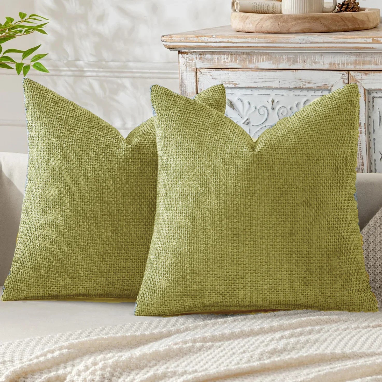 Chenille Throw Pillow Cover Decorative