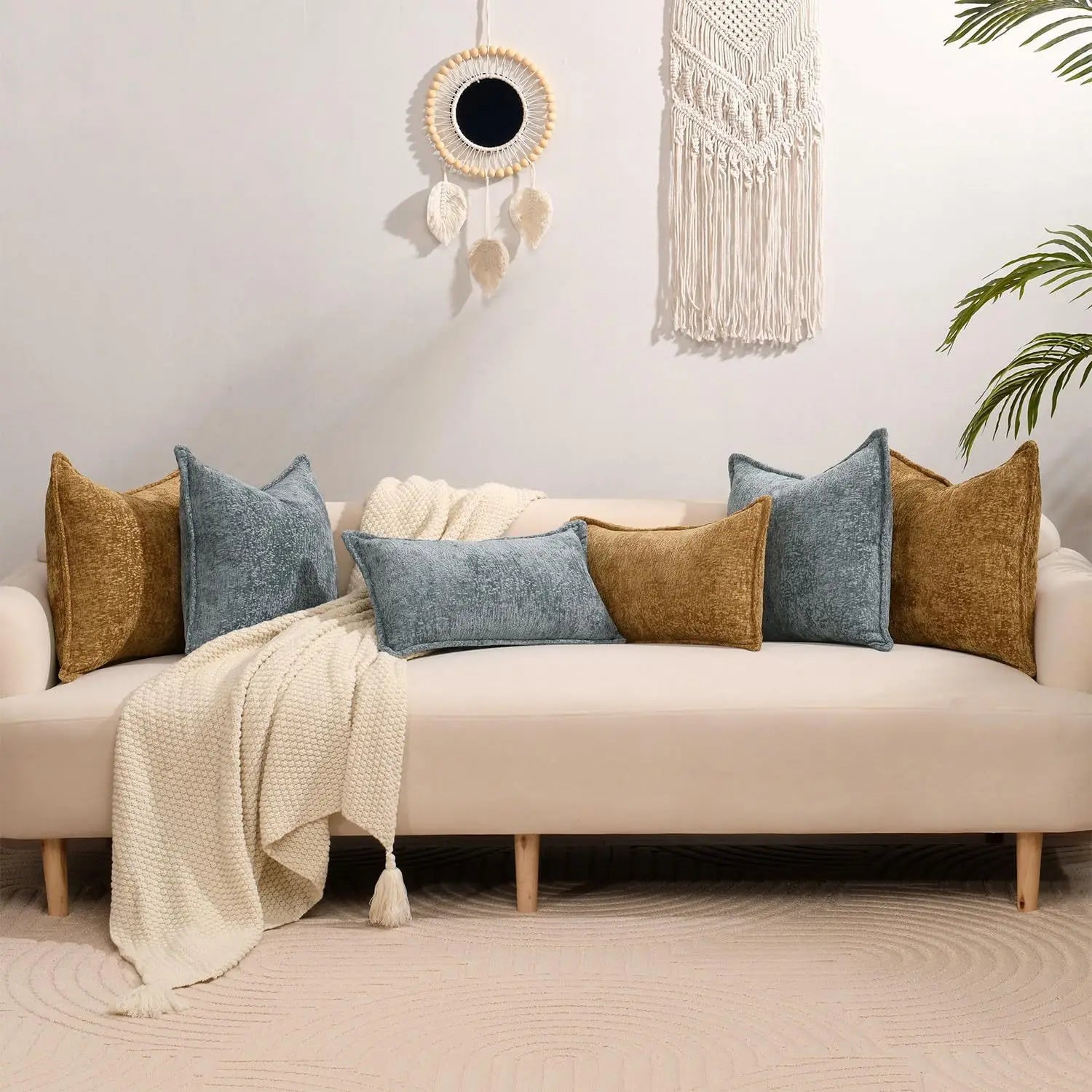 Chenille Cushion Covers Thickened Decorative