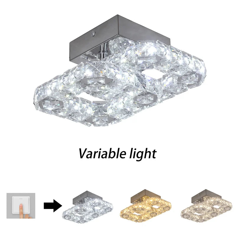 DecorBites™ Ceiling Chandelier Crystal LED Fixture