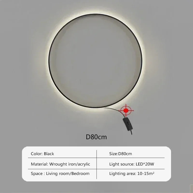 DecorBites™ LED Wall Sconce Large Circle