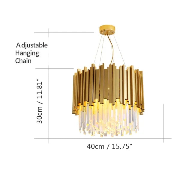 DecorBites™ Crystal Chandeliers Luxury LED Fixture