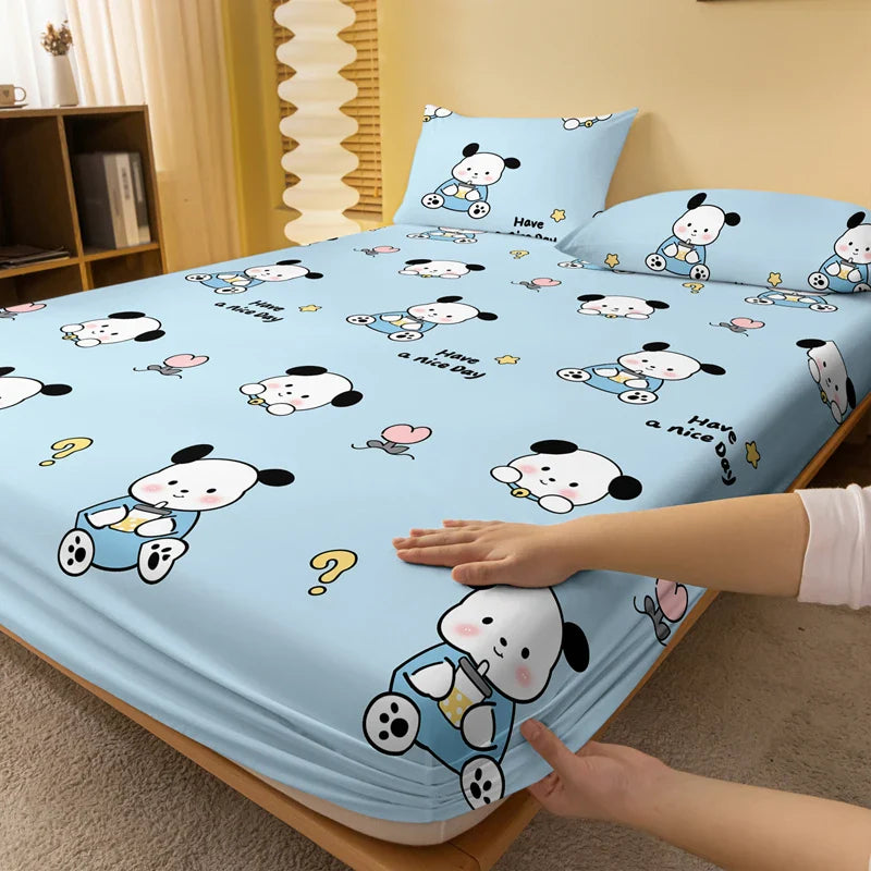 Dog Print Fitted Sheet Bedding