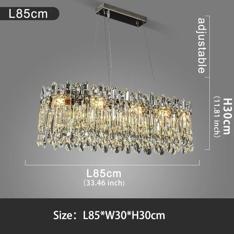 DecorBites™ Crystal Pendant Chandelier Adjustable Lighting