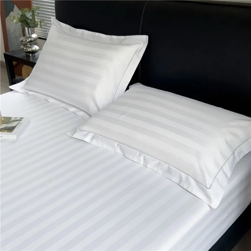Cotton Pillowcase Jacquard Stripe