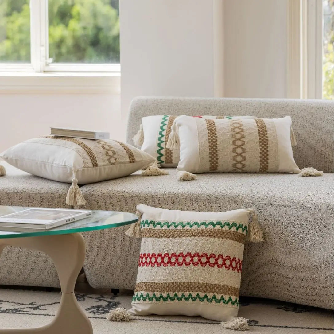 Boho Throw Pillow Cover Decorative