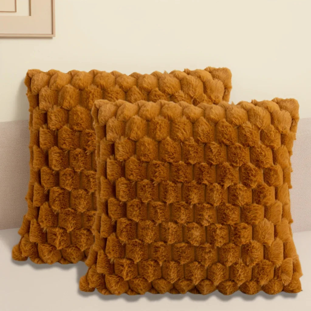 Artificial Fur Decorative Pillow Covers