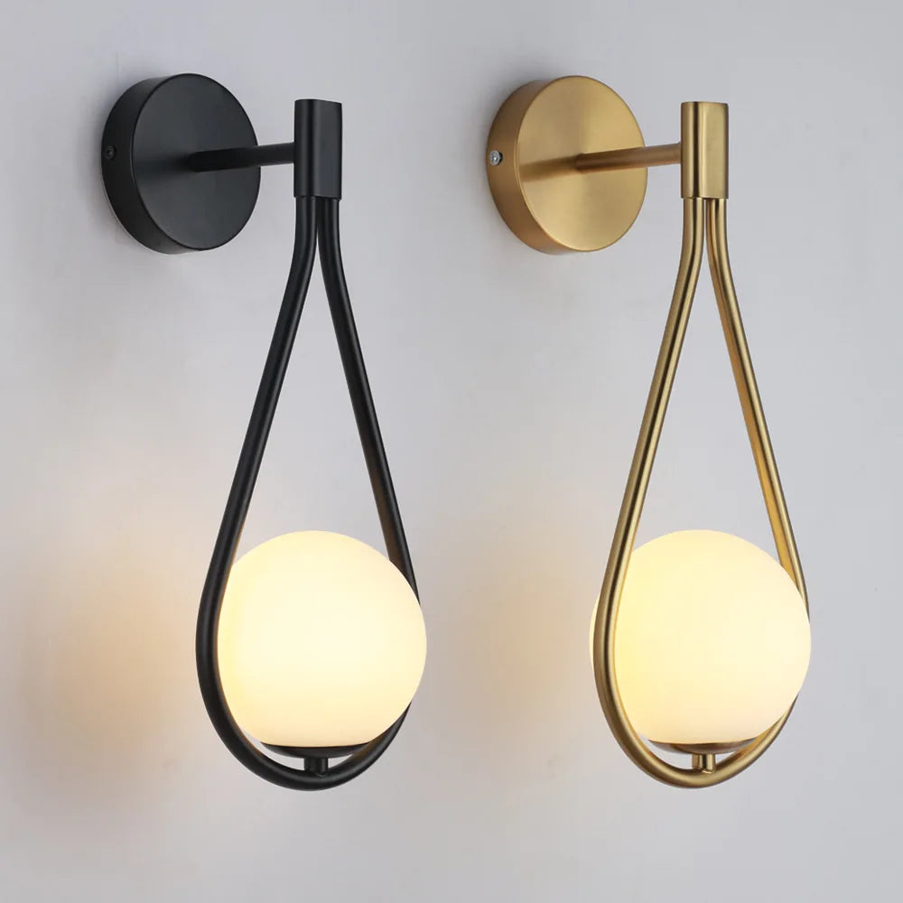Glass Ball LED Wall Lamp Minimalist