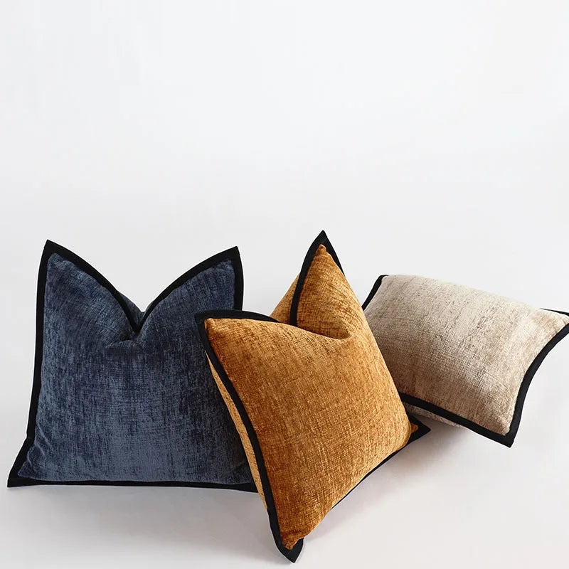 Thick Chenille Square Pillow Cover