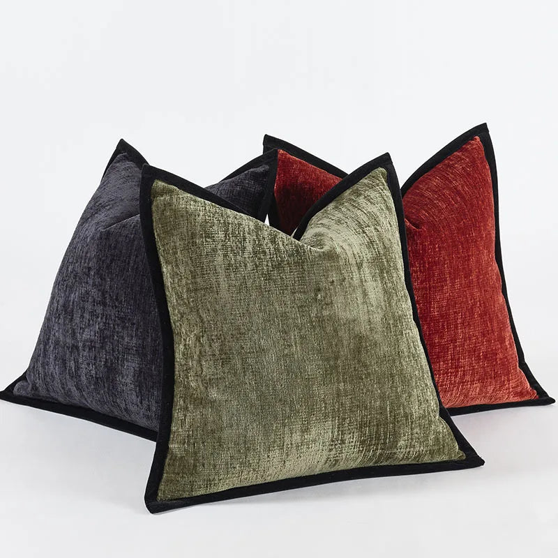 Chenille Cushion Covers Decorative Pillow