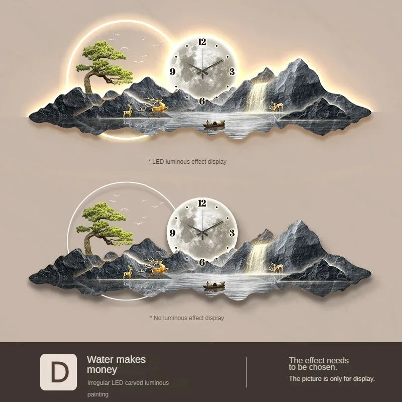 Dlight Decor Silent LED Wall Clock in Nordic Style