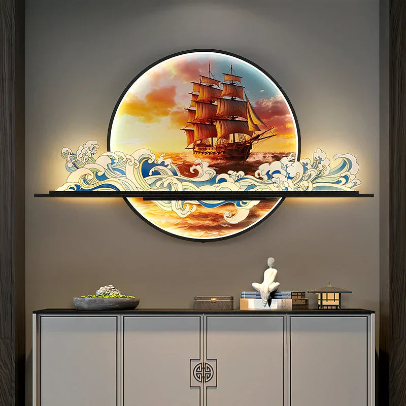 Dlight Decor Artistic Landscape Wall Glow Lamp
