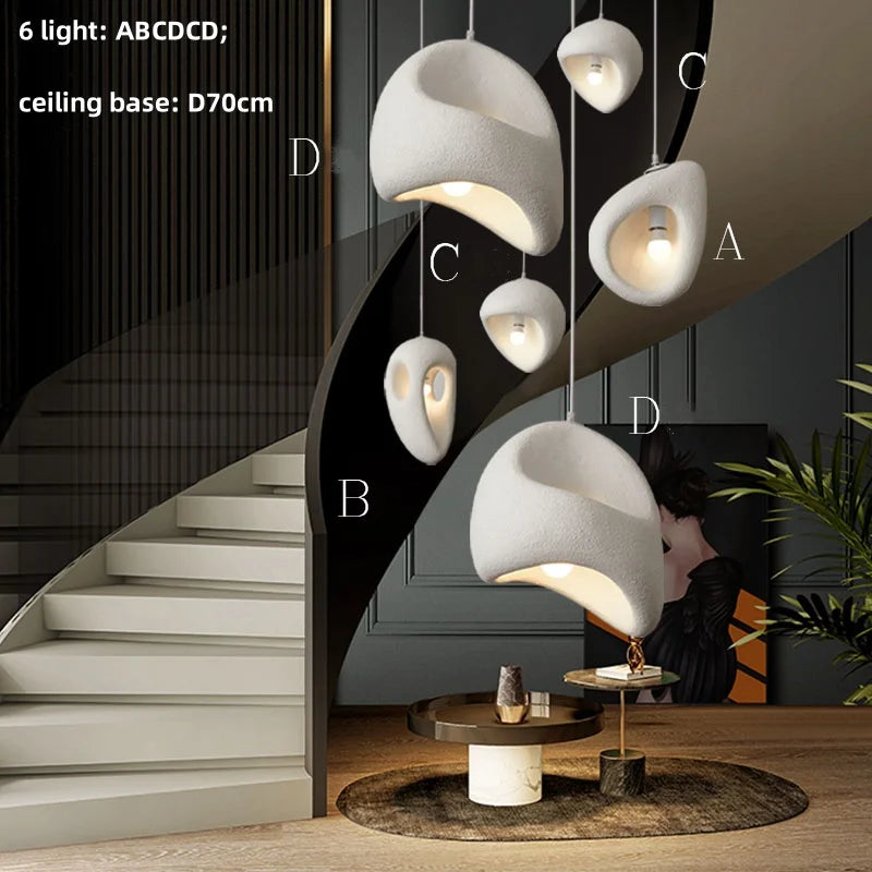 DecorBites™ Pendant Lights E27 LED Irregular Fixtures