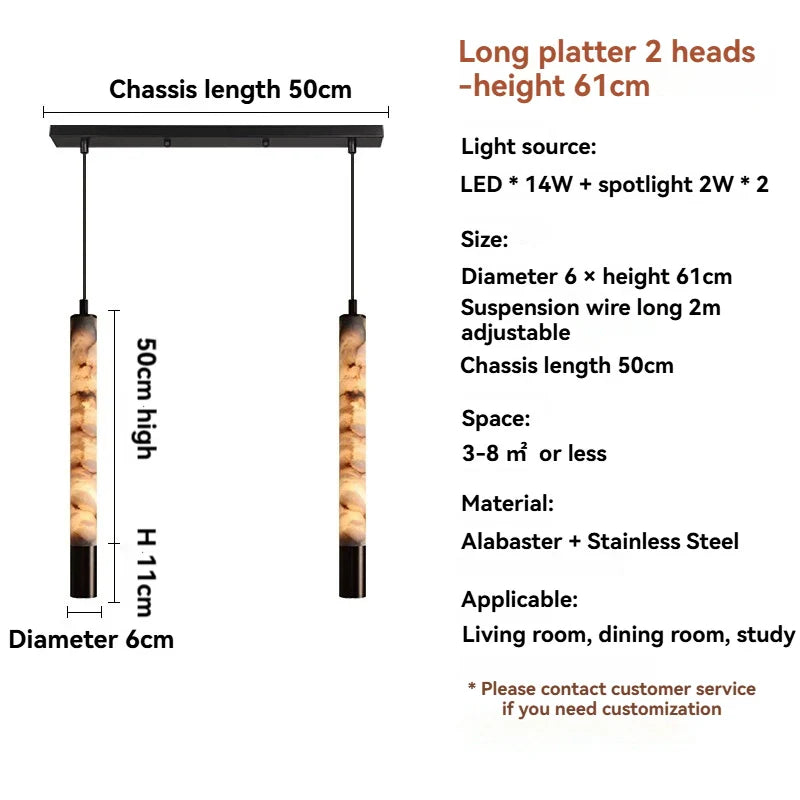 DecorBites™ Marble Pendant Light Bedroom