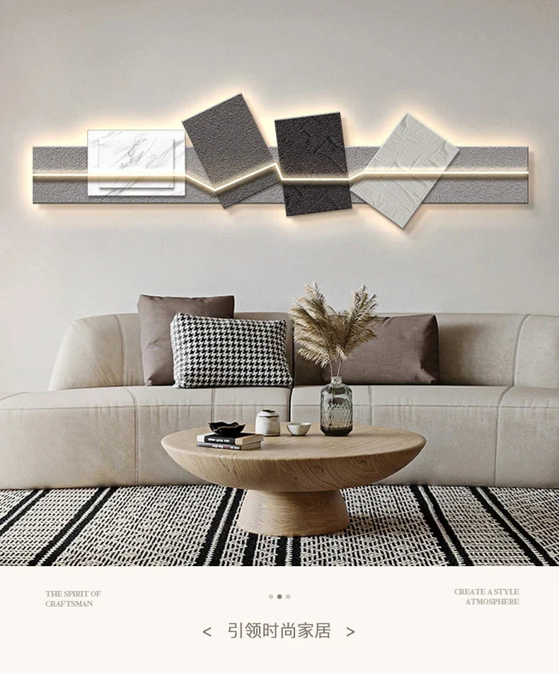 Dlight Decor Artistic Wood Crystal Wall Glow Light