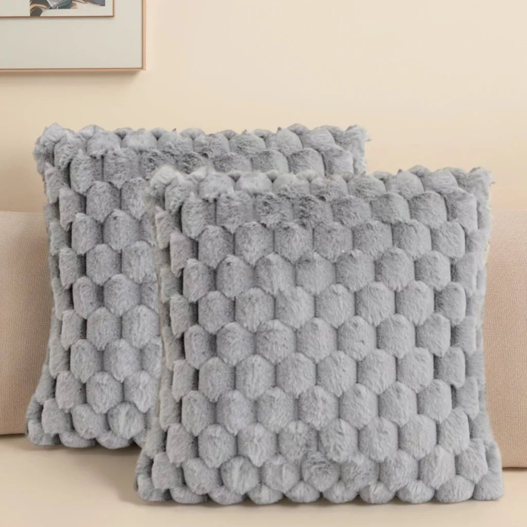 Artificial Fur Decorative Pillow Covers