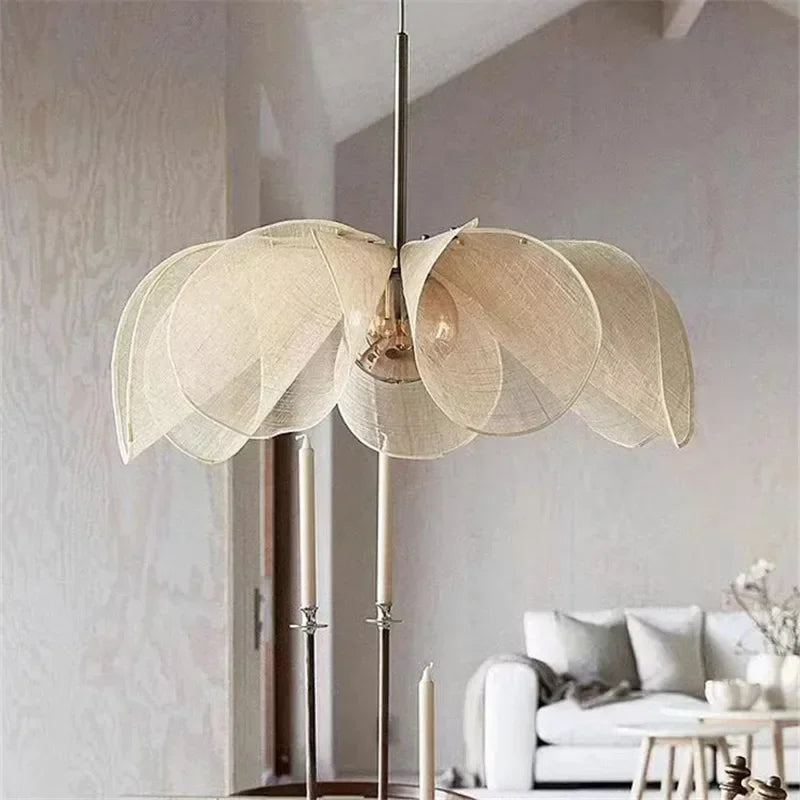 DecorBites™ Fabric Pendant Lights Floral Design