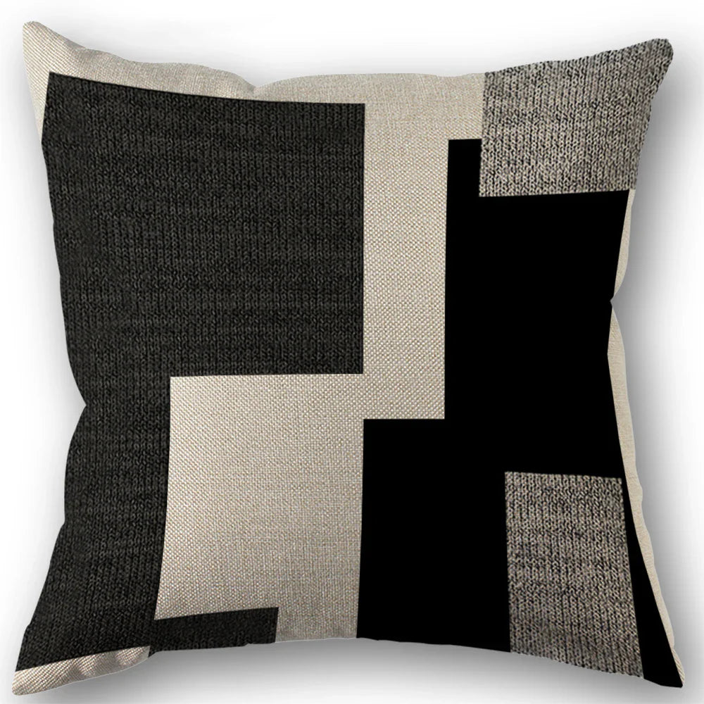 Abstract Geometric Throw Pillow Covers