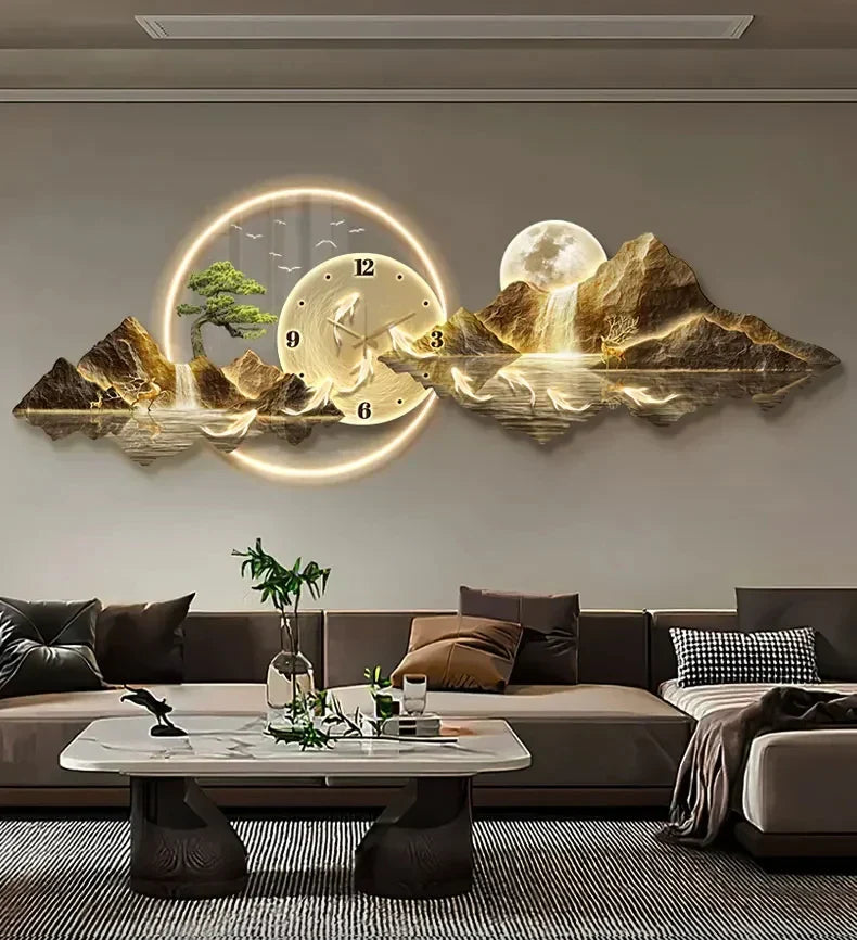Dlight Decor Nordic Silent LED Wall Clock Light