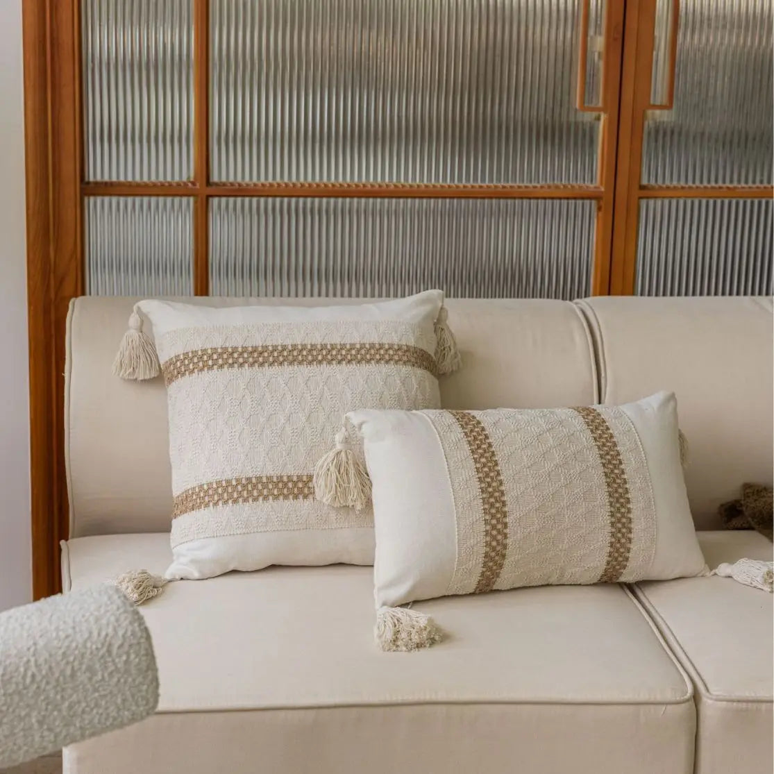 Boho Throw Pillow Cover Decorative