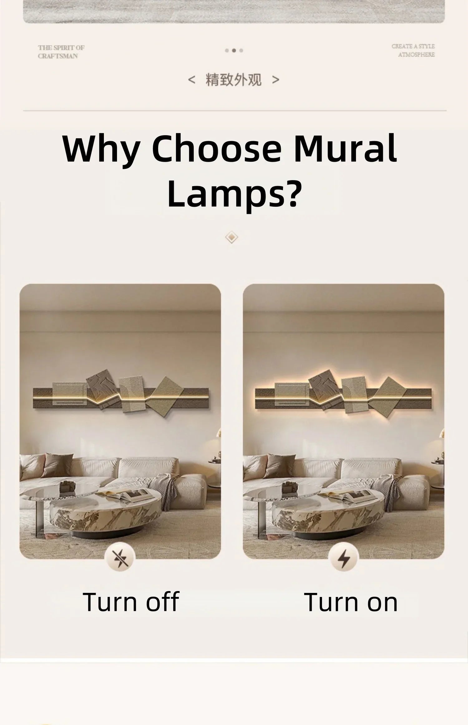 Dlight Decor Artistic Wood Crystal Wall Glow Light