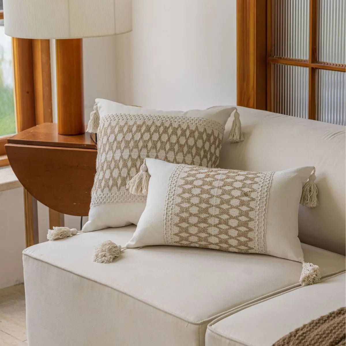 Boho Throw Pillow Cover Decorative