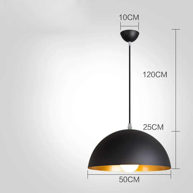 Industrial Ceiling Pendant Lamp Black