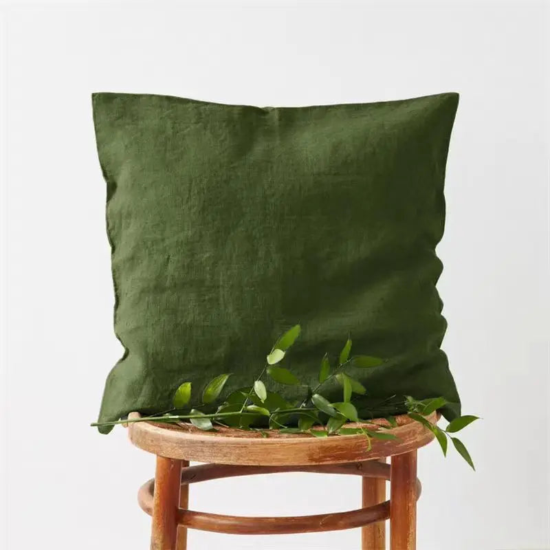 Linen Pillowcase Soft Cushion Cover