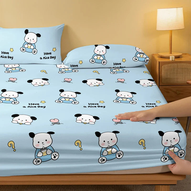 Dog Print Fitted Sheet Bedding