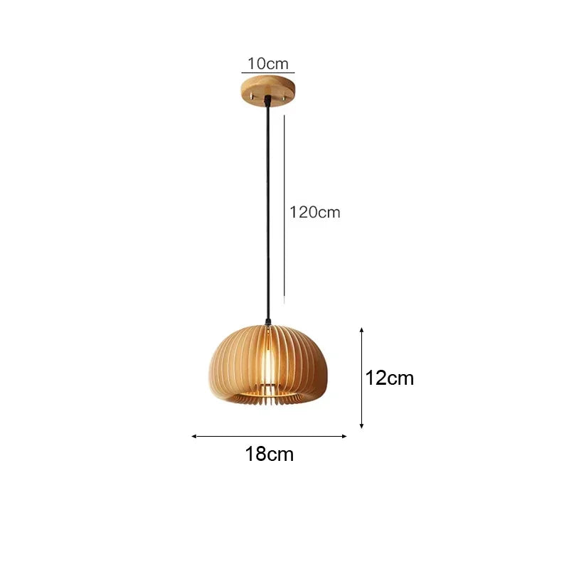 DecorBites™ Bamboo Pendant Ceiling Light Rattan