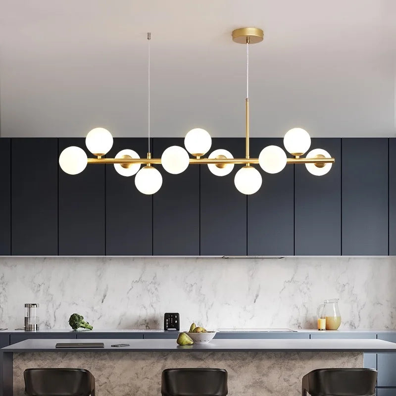DecorBites™ LED Pendant Light 9 Head Glass