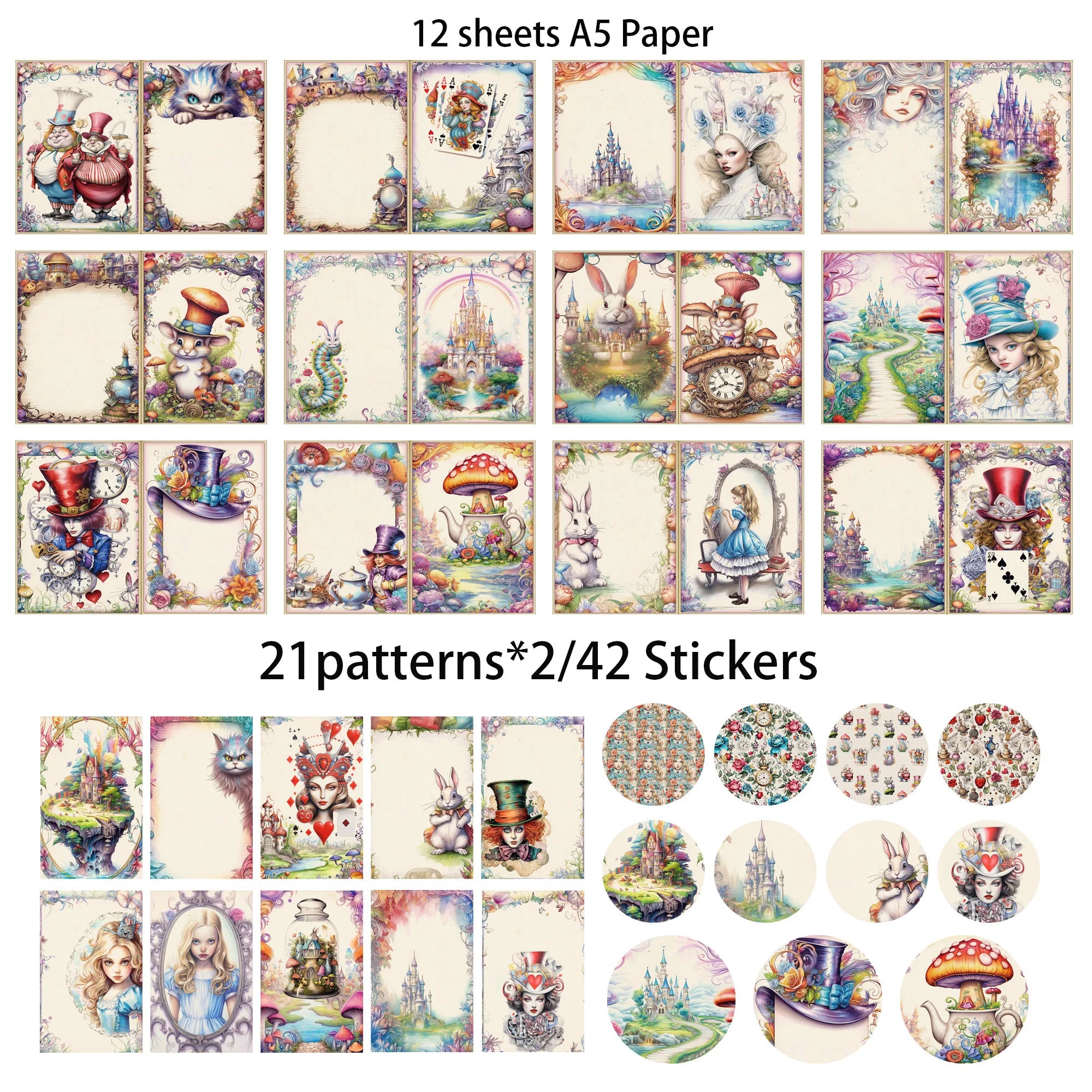 Fantasy Wonderland Junk Journal Set