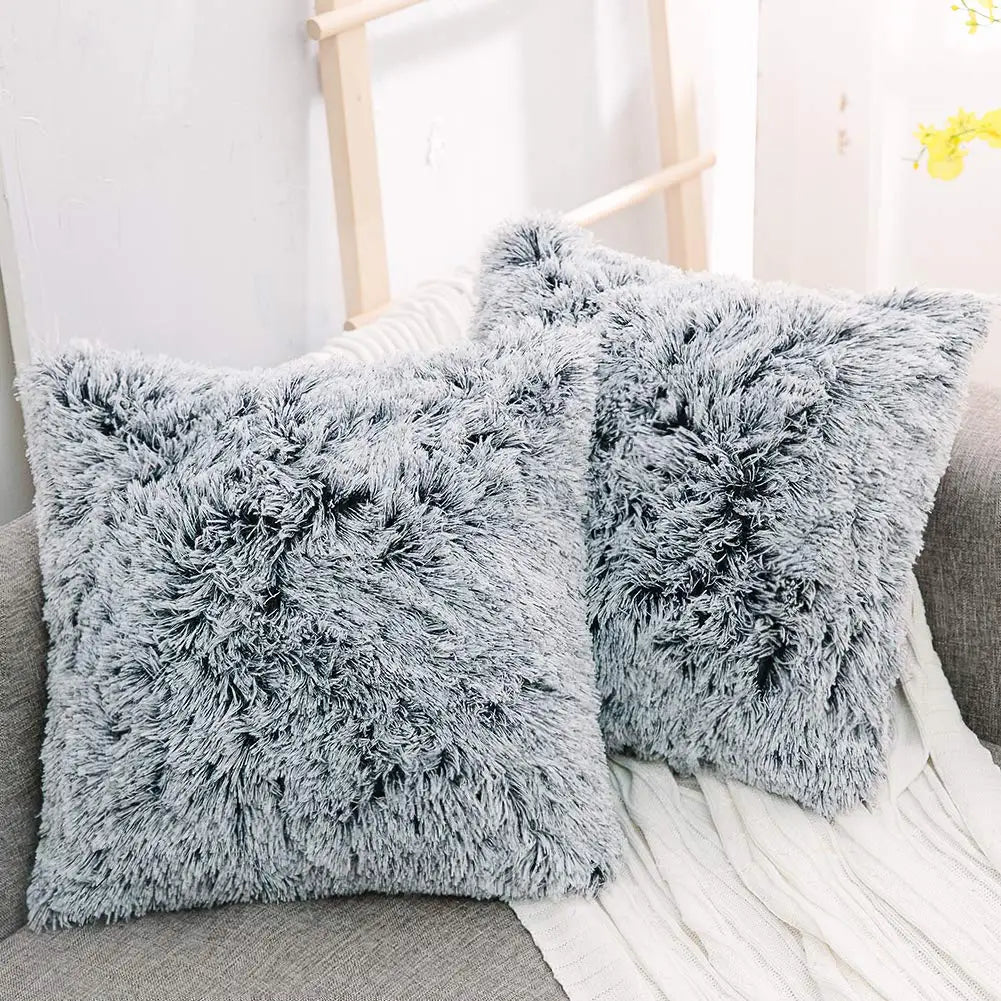 Fur Cushion Cover Plush 43x43cm