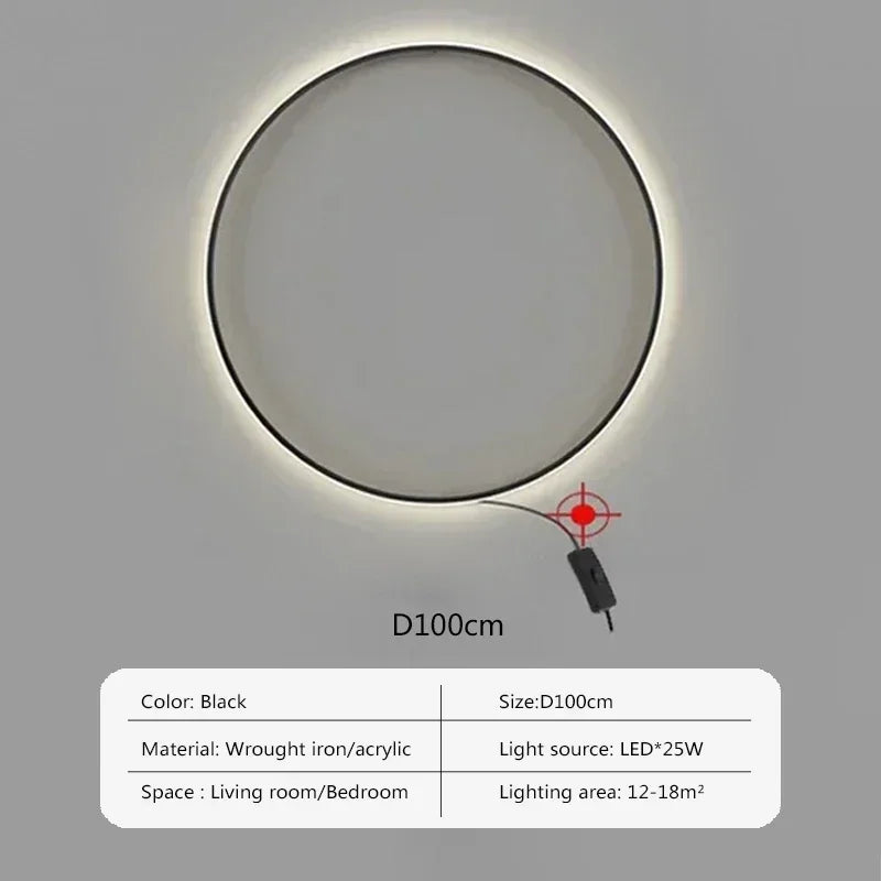 DecorBites™ LED Wall Sconce Large Circle